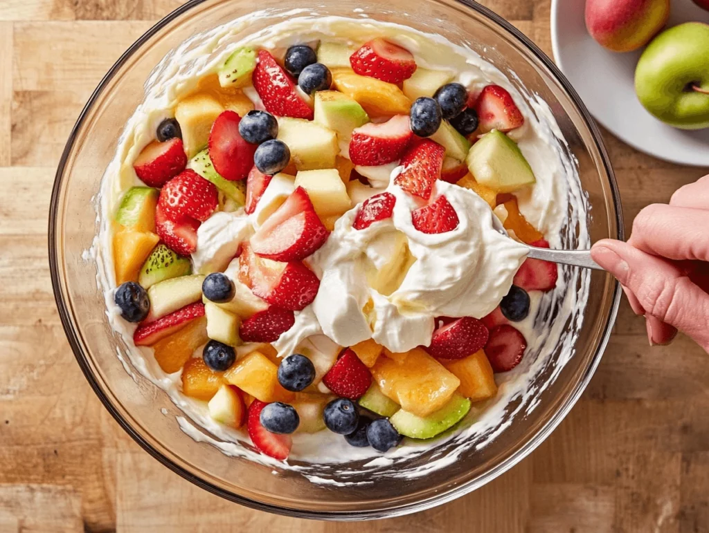 https://docs.google.com/spreadsheets/d/1CJpNw0-QteSPMJlryX7ErgYihseFE4XRDJWGdwfYssw/edit?gid=Mixed fruits with cheesecake filling being folded in a large mixing bowl
0#gid=0
